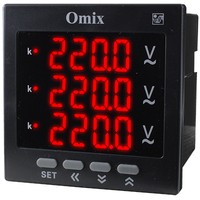 Вольтметр трехфазный щитовой Omix P99-VZ3-3